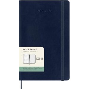Moleskine Weekly Planner 2025-2026, Agenda Hebdomadaire 18 Mois avec Espace pour Notes, Couverture Souple et Fermeture Élastique, Format Large 13 x 21 cm, Couleur Bleu Saphir - Publicité Moleskine Weekly Planner 2025-2026, Agenda Hebdomadaire 18 Mois avec Espace pour Notes, Couverture Souple et Fermeture Élastique, Format Large 13 x 21 cm, Couleur Bleu Saphir - Publicité