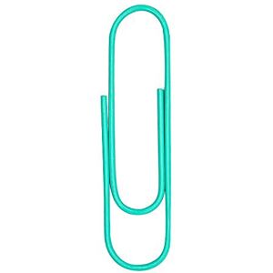 OLIREXD Lot de 50 grands trombones Jumbo de 100 mm de long – Accessoires de fournitures de bureau – Aiguille à papier mignonne – Marque-page robuste (turquoise) - Publicité OLIREXD Lot de 50 grands trombones Jumbo de 100 mm de long – Accessoires de fournitures de bureau – Aiguille à papier mignonne – Marque-page robuste (turquoise) - Publicité