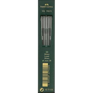 Faber-Castell 127102 Mines TK 9071, 10 mines de rechange, épaisseur de mine: 2,0 mm, degré de dureté: 2B - Publicité Faber-Castell 127102 Mines TK 9071, 10 mines de rechange, épaisseur de mine: 2,0 mm, degré de dureté: 2B - Publicité