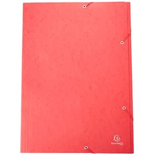 Exacompta Réf. 59503E 1 chemise à élastiques pour grand format pochette 3 rabats en carte lustrée 600 g/m2 dimensions 32 x 44 cm pour documents au format A3 couleur rouge - Publicité Exacompta Réf. 59503E 1 chemise à élastiques pour grand format pochette 3 rabats en carte lustrée 600 g/m2 dimensions 32 x 44 cm pour documents au format A3 couleur rouge - Publicité