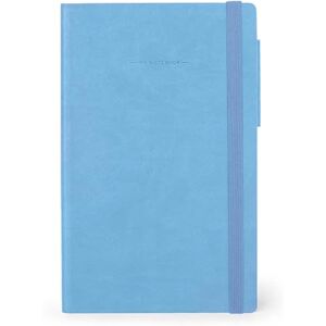 LEGAMI Carnet de notes en papier blanc My Notebook, Retro Blue, Medium, Papier certifié FSC, 192 pages, Couverture souple, Fermeture élastique, 13 x 21 cm - Publicité LEGAMI Carnet de notes en papier blanc My Notebook, Retro Blue, Medium, Papier certifié FSC, 192 pages, Couverture souple, Fermeture élastique, 13 x 21 cm - Publicité