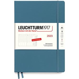 LEUCHTTURM1917 365771 Composition (B5) Agenda semainier 2023, 12 mois, bleu pierre, allemand - Publicité LEUCHTTURM1917 365771 Composition (B5) Agenda semainier 2023, 12 mois, bleu pierre, allemand - Publicité