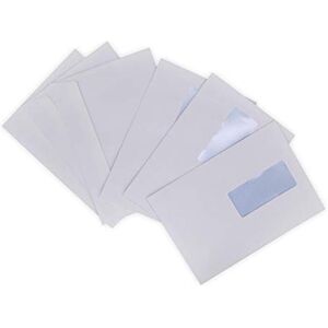 UNIVERS GRAPHIQUE lot de 100 enveloppes courrier A5 avec fenêtre C5 papier velin blanc 90g format 162 x 229 mm une enveloppe blanche avec fermeture bande adhésive autocollante siliconnée - Publicité UNIVERS GRAPHIQUE lot de 100 enveloppes courrier A5 avec fenêtre C5 papier velin blanc 90g format 162 x 229 mm une enveloppe blanche avec fermeture bande adhésive autocollante siliconnée - Publicité
