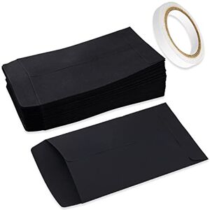 LAMXD 100 Pcs Sachet Papier Kraft Pochette Cadeau, 10 x 6 cm Noir Mini Enveloppe Kraft pour Stocker Bonbon, Bibelots, Petit Objet - Publicité LAMXD 100 Pcs Sachet Papier Kraft Pochette Cadeau, 10 x 6 cm Noir Mini Enveloppe Kraft pour Stocker Bonbon, Bibelots, Petit Objet - Publicité
