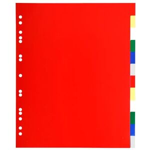 Exacompta Réf. 93H Carton de 50 intercalaires en polypropylène souple avec 12 onglets neutres Indéchirables Format à classer A4 maxi Dimensions 24,5 x 29,7 cm Couleurs assorties - Publicité Exacompta Réf. 93H Carton de 50 intercalaires en polypropylène souple avec 12 onglets neutres Indéchirables Format à classer A4 maxi Dimensions 24,5 x 29,7 cm Couleurs assorties - Publicité