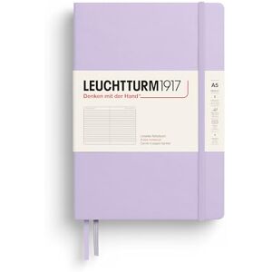 LEUCHTTURM1917 365482 Carnet de notes Medium (A5), Couverture rigide, 251 pages numérotées, Lilac, ligné - Publicité LEUCHTTURM1917 365482 Carnet de notes Medium (A5), Couverture rigide, 251 pages numérotées, Lilac, ligné - Publicité