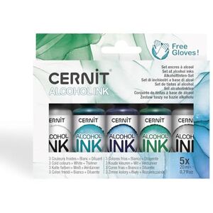 Cernit CEASS006C Un assortiment d'encres à alcool Couleurs métallisées - Publicité Cernit CEASS006C Un assortiment d'encres à alcool Couleurs métallisées - Publicité