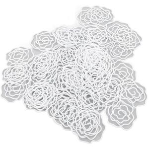 Airshi Trombones à Fleurs, 50 Pièces en Métal Antirouille, Trombones Décoratifs en Forme de Rose Exquis pour l'école (WHITE) - Publicité Airshi Trombones à Fleurs, 50 Pièces en Métal Antirouille, Trombones Décoratifs en Forme de Rose Exquis pour l'école (WHITE) - Publicité