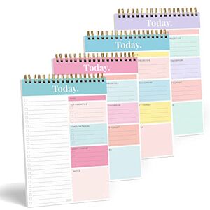Sweetzer & Orange Bloc-notes de listes de tâches quotidiennes et hebdomadaires – Planificateur de travail non daté et organisateur avec section de liste de souhaits, bloc-notes spiralé de 52 feuilles - Publicité Sweetzer & Orange Bloc-notes de listes de tâches quotidiennes et hebdomadaires – Planificateur de travail non daté et organisateur avec section de liste de souhaits, bloc-notes spiralé de 52 feuilles - Publicité