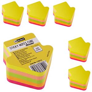 D.RECT Notes Autocollantes Ensemble de 6 Pièces 70x70mm Notes Repositionnables 6x400 un Bloc de Feuilles Fournitures de Bureau Couleur Néon Forme de Flèche - Publicité D.RECT Notes Autocollantes Ensemble de 6 Pièces 70x70mm Notes Repositionnables 6x400 un Bloc de Feuilles Fournitures de Bureau Couleur Néon Forme de Flèche - Publicité