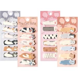 FooYee 4 Paquets de Notes Adhésives en Forme de Chat, Marque-Pages Autocollants avec de Jolis Motifs d'Animaux, 180 Feuilles Par Paquet, Idéal pour Indexer Des Livres, Étudier, à la Maison Ou au Bureau - Publicité FooYee 4 Paquets de Notes Adhésives en Forme de Chat, Marque-Pages Autocollants avec de Jolis Motifs d'Animaux, 180 Feuilles Par Paquet, Idéal pour Indexer Des Livres, Étudier, à la Maison Ou au Bureau - Publicité