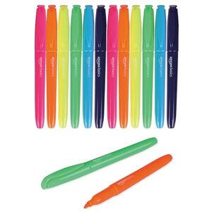 Amazon Basics Lot de 12 Surligneurs Avec 6 Couleurs Fluo Assorties, Pointe Biseautée Durable, Stylos Pour Adultes et Enfants, Multicolores - Publicité Amazon Basics Lot de 12 Surligneurs Avec 6 Couleurs Fluo Assorties, Pointe Biseautée Durable, Stylos Pour Adultes et Enfants, Multicolores - Publicité