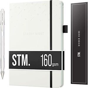 Scribbles That Matter Papier noir A5 Bullet Dotted Journal + Stylo gratuit! A5 Starry Night by Ton carnet pointillés rigide 160 g/m², épais résistant aux saignements pour le travail (5,75 x 8,5) - Publicité Scribbles That Matter Papier noir A5 Bullet Dotted Journal + Stylo gratuit! A5 Starry Night by Ton carnet pointillés rigide 160 g/m², épais résistant aux saignements pour le travail (5,75 x 8,5) - Publicité