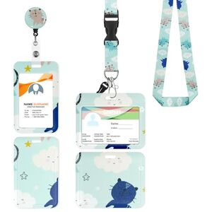 Zrebcley Porte Badge Tour de Cou 2 Pcs Porte-Badge avec Portant Cordon Pour Carte d'Identification Protege Carte Bancaire Carte de Bureau Porte Carte Bus(kitten) - Publicité Zrebcley Porte Badge Tour de Cou 2 Pcs Porte-Badge avec Portant Cordon Pour Carte d'Identification Protege Carte Bancaire Carte de Bureau Porte Carte Bus(kitten) - Publicité