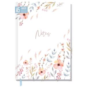 Häfft Carnet de notes A5 quadrillé "Fleurs douces" de Trendstuff by 124 pages, 62 feuilles idéal comme journal intime, livre d'idées, cahier d'écriture durable & respectueux au climat - Publicité Häfft Carnet de notes A5 quadrillé "Fleurs douces" de Trendstuff by 124 pages, 62 feuilles idéal comme journal intime, livre d'idées, cahier d'écriture durable & respectueux au climat - Publicité