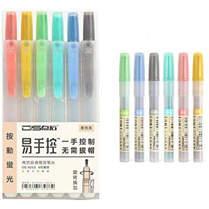NINGSA Surligneurs rétractables, rechargeables, pointe biseautée, couleurs assorties (pastel avec recharge) - Publicité NINGSA Surligneurs rétractables, rechargeables, pointe biseautée, couleurs assorties (pastel avec recharge) - Publicité