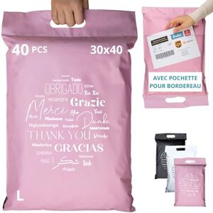 EmballaX 40 Pochettes d’Envoie Colis Vinted avec Pochette pour Bordereau L : 30x40cm Résistante, Opaque Enveloppe Plastique Expédition Emballage Envoie Vetement Boite Sac Poignée Merci - Publicité EmballaX 40 Pochettes d’Envoie Colis Vinted avec Pochette pour Bordereau L : 30x40cm Résistante, Opaque Enveloppe Plastique Expédition Emballage Envoie Vetement Boite Sac Poignée Merci - Publicité