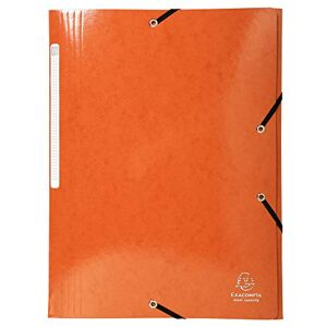 Exacompta Réf. 55836E 1 chemise à élastiques Iderama pochette 3 rabats Maxi Capacity en carte lustrée pelliculée 425 g/m2- dim 24 x 32 cm pour format A4 couleur orange - Publicité Exacompta Réf. 55836E 1 chemise à élastiques Iderama pochette 3 rabats Maxi Capacity en carte lustrée pelliculée 425 g/m2- dim 24 x 32 cm pour format A4 couleur orange - Publicité