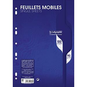 Calligraphe 2396C Un Paquet de Feuillets Mobiles Perforés sous Film (une Marque de Clairefontaine) A4 21x29,7 cm 100 Pages Grands Carreaux Papier 90 g - Publicité Calligraphe 2396C Un Paquet de Feuillets Mobiles Perforés sous Film (une Marque de Clairefontaine) A4 21x29,7 cm 100 Pages Grands Carreaux Papier 90 g - Publicité