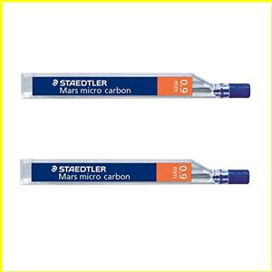 Staedtler Mars micro carbon 250 Lot de 2 tubes de 12 mines de crayon de 0,9 mm (24 mines) HB - Publicité Staedtler Mars micro carbon 250 Lot de 2 tubes de 12 mines de crayon de 0,9 mm (24 mines) HB - Publicité