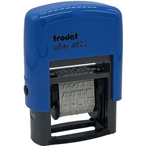 Trodat Tampon Printy 4822A avec 12 messages sur le même tampon. Encrage automatique bleu rechargeable. Publicité Trodat Tampon Printy 4822A avec 12 messages sur le même tampon. Encrage automatique bleu rechargeable. Publicité