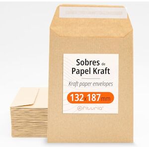 OFITURIA Enveloppes Kraft, avec bande de silicone pour invitations ou sachets-cadeaux pour invités lors de mariages, communions ou baptêmes. Enveloppes pour bijoux ou graines (132x187mm, 2000 env.) - Publicité OFITURIA Enveloppes Kraft, avec bande de silicone pour invitations ou sachets-cadeaux pour invités lors de mariages, communions ou baptêmes. Enveloppes pour bijoux ou graines (132x187mm, 2000 env.) - Publicité