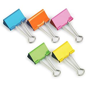 Rapesco FBC32COL Pinces à Double Clip 32 mm, Couleurs Assorties, Lot de 10 - Publicité Rapesco FBC32COL Pinces à Double Clip 32 mm, Couleurs Assorties, Lot de 10 - Publicité