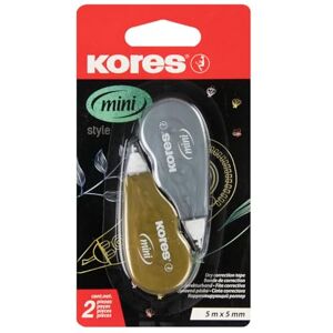 Kores Mini Souris de Correction design métallique: rubans correcteurs pour les élèves et les adultes, White Out Tape en forme ergonomique ne s'écaillant pas, 5m x 4.2 mm, paquet de 2 - Publicité Kores Mini Souris de Correction design métallique: rubans correcteurs pour les élèves et les adultes, White Out Tape en forme ergonomique ne s'écaillant pas, 5m x 4.2 mm, paquet de 2 - Publicité