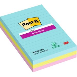 Post-It Notes Autocollantes Super Sticky, Grand Format XXL, Lignées, 101 mm x 152 mm, Pack de 3 Blocs, 90 Feuilles par Bloc Feuillets Super Adhésifs pour Prise de Notes, Listes de Tâches et Rappels - Publicité Post-It Notes Autocollantes Super Sticky, Grand Format XXL, Lignées, 101 mm x 152 mm, Pack de 3 Blocs, 90 Feuilles par Bloc Feuillets Super Adhésifs pour Prise de Notes, Listes de Tâches et Rappels - Publicité