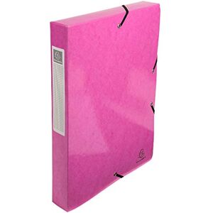 Exacompta Réf. 59924E -1 boite de classement avec élastiques IDERAMA en carte lustrée 600g/m2 Dos 4 cm dimensions 25 x 33 cm pour documents A4 couleur rose livrée montée - Publicité Exacompta Réf. 59924E -1 boite de classement avec élastiques IDERAMA en carte lustrée 600g/m2 Dos 4 cm dimensions 25 x 33 cm pour documents A4 couleur rose livrée montée - Publicité