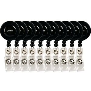 Djois 200518- Lot 10 Porte Badge Enrouleur Rétractable Black Line -60cm avec Clip Ceinture- Noir (Lot 10 pcs) - Publicité Djois 200518- Lot 10 Porte Badge Enrouleur Rétractable Black Line -60cm avec Clip Ceinture- Noir (Lot 10 pcs) - Publicité