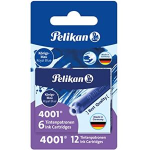 Pelikan Cartouches d'Encre 4001 Tp/6/2/B Bleu Roi Contenu: 2 Étuis à 6 Cartouches en Emballage Blister (330795) - Publicité