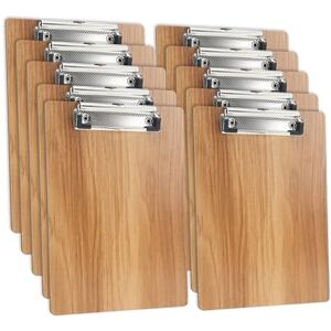 DONGLI (Lot de 10) Porte-Blocs A5,Porte-Bloc en Bois avec Pince,Planchettes à Pince Avec Clip et Trou de Suspension - Publicité DONGLI (Lot de 10) Porte-Blocs A5,Porte-Bloc en Bois avec Pince,Planchettes à Pince Avec Clip et Trou de Suspension - Publicité