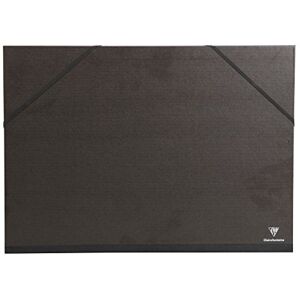 Clairefontaine 44800C Un carton à dessin fermeture élastiques 32x45 cm, Noir - Publicité Clairefontaine 44800C Un carton à dessin fermeture élastiques 32x45 cm, Noir - Publicité