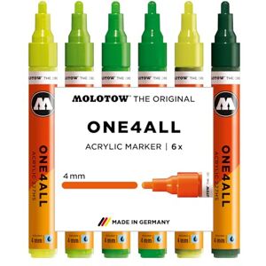 Molotow One4All 227HS Lot de 6 marqueurs acryliques verts (épaisseur de trait 4,0 mm, fort pouvoir couvrant et permanent, séchage rapide, rechargeables, pour presque toutes les surfaces) - Publicité Molotow One4All 227HS Lot de 6 marqueurs acryliques verts (épaisseur de trait 4,0 mm, fort pouvoir couvrant et permanent, séchage rapide, rechargeables, pour presque toutes les surfaces) - Publicité