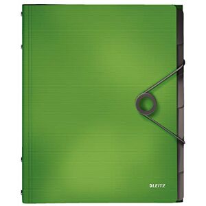 Leitz 45691050 Carpeta clasificador SOLID PP 6 separadores DIN A4 color verde - Publicité Leitz 45691050 Carpeta clasificador SOLID PP 6 separadores DIN A4 color verde - Publicité