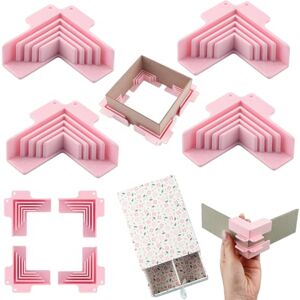 OTCRAFT Lot de 4 guides d'angle de cartonnage Outil de maintien d'angle/séparateur (3 mm, 2 mm, 1,5 mm, 1 mm de large) pour couvertures de livres, boîtes en panneaux d'aggloméré, dioramas - Publicité OTCRAFT Lot de 4 guides d'angle de cartonnage Outil de maintien d'angle/séparateur (3 mm, 2 mm, 1,5 mm, 1 mm de large) pour couvertures de livres, boîtes en panneaux d'aggloméré, dioramas - Publicité