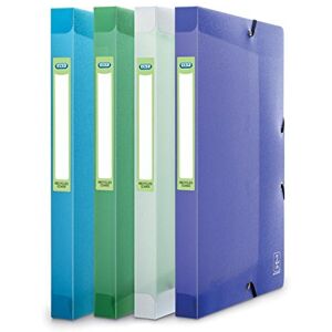 Oxford Boîte Capacité Standard 2Nd Life 24x32cm Dos 25mm avec Elastique Couverture Polypro Coloris Assortis, Assorti : Incolore, Bleu, Vert, Violet, Rose - Publicité Oxford Boîte Capacité Standard 2Nd Life 24x32cm Dos 25mm avec Elastique Couverture Polypro Coloris Assortis, Assorti : Incolore, Bleu, Vert, Violet, Rose - Publicité