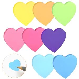 SHILIUZHI 240 Pièces Autocollantes en Cœur, 8 Couleurs Feuilles Forme De Coeur Auto-Adhésif Couleur Notes Adhésives, Sticky Notes Repositionnables Sticky Notes pour Bureau/École Notes Adhésives Colorées (7cm) - Publicité SHILIUZHI 240 Pièces Autocollantes en Cœur, 8 Couleurs Feuilles Forme De Coeur Auto-Adhésif Couleur Notes Adhésives, Sticky Notes Repositionnables Sticky Notes pour Bureau/École Notes Adhésives Colorées (7cm) - Publicité