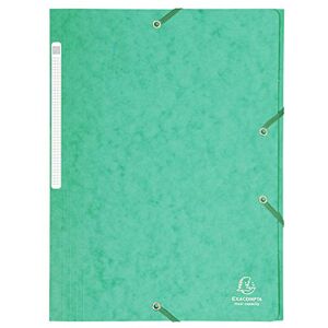 Exacompta Réf. 17103H Carton de 25 chemises à élastiques pochettes 3 rabats Maxi capacity en carte lustrée dimensions 24 x 32 cm pour documents au format A4 couleur vert - Publicité Exacompta Réf. 17103H Carton de 25 chemises à élastiques pochettes 3 rabats Maxi capacity en carte lustrée dimensions 24 x 32 cm pour documents au format A4 couleur vert - Publicité