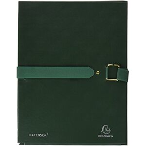 Exacompta Chemise extensible Extensor, grand rabat en pied, balacolor vert finition imitation cuir - Publicité Exacompta Chemise extensible Extensor, grand rabat en pied, balacolor vert finition imitation cuir - Publicité