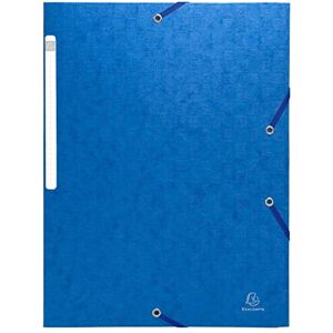 Exacompta Réf. 55952E Carton de 25 chemises à élastiques Scotten pochettes 3 rabats Maxi Capacity en carte lustrée gaufrée dim 24 x 32 cm pour documents au format A4 couleur bleu - Publicité Exacompta Réf. 55952E Carton de 25 chemises à élastiques Scotten pochettes 3 rabats Maxi Capacity en carte lustrée gaufrée dim 24 x 32 cm pour documents au format A4 couleur bleu - Publicité