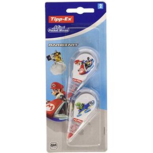 BIC Tipp-Ex Mario Kart Mini Pocket Mouse Rubans Correcteurs 6 m x 5 mm Décors Assortis, Blister de 2 - Publicité BIC Tipp-Ex Mario Kart Mini Pocket Mouse Rubans Correcteurs 6 m x 5 mm Décors Assortis, Blister de 2 - Publicité