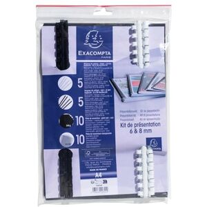 Exacompta Réf. 27809E Paquet de 25 plats pour couvertures Forever en carte rigide grain cuir 270g/m2 pour reliure A4 convient à tout type de reliure couleurs blanc, bleu, ivoire noir, rouge - Publicité Exacompta Réf. 27809E Paquet de 25 plats pour couvertures Forever en carte rigide grain cuir 270g/m2 pour reliure A4 convient à tout type de reliure couleurs blanc, bleu, ivoire noir, rouge - Publicité