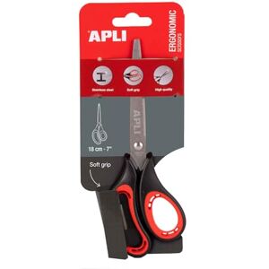 Apli Ciseaux ergonomiques en acier inoxydable 18 CM - Publicité Apli Ciseaux ergonomiques en acier inoxydable 18 CM - Publicité
