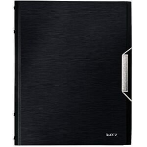 Leitz Trieur A4, Contient jusqu'à 200 Feuilles, Index Intégré à 12 Onglets, Fermeture Élastique, Noir, Style, 39960094 - Publicité Leitz Trieur A4, Contient jusqu'à 200 Feuilles, Index Intégré à 12 Onglets, Fermeture Élastique, Noir, Style, 39960094 - Publicité