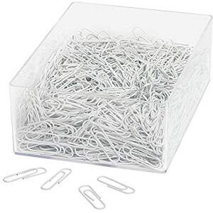 WEDO 901244600 Trombones en métal revêtu de plastique 27 mm Blanc Lot de 1000 - Publicité WEDO 901244600 Trombones en métal revêtu de plastique 27 mm Blanc Lot de 1000 - Publicité