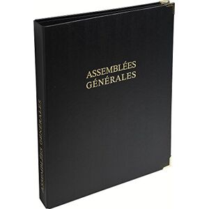 Le Dauphin Réf. 921D Classeur noir ASSEMBLEE GENERALE Premium, coins dorés 4 anneaux dos 37 mm couverture plastique, intérieur papier. Livré avec recharge 100 feuillets numérotés A4 - Publicité Le Dauphin Réf. 921D Classeur noir ASSEMBLEE GENERALE Premium, coins dorés 4 anneaux dos 37 mm couverture plastique, intérieur papier. Livré avec recharge 100 feuillets numérotés A4 - Publicité