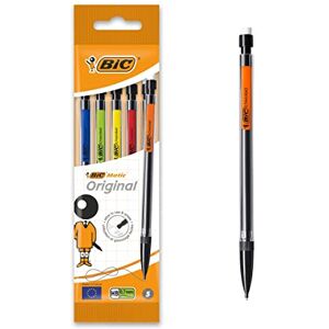 BIC Matic Original Porte-Mines 0,7 mm HB, Facile à utiliser, Pour l'Ecole, au bureau ou à la Maison Couleurs Assorties, Pochette de 5 - Publicité BIC Matic Original Porte-Mines 0,7 mm HB, Facile à utiliser, Pour l'Ecole, au bureau ou à la Maison Couleurs Assorties, Pochette de 5 - Publicité