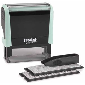 Trodat Printy 4913 Tampon auto-encreur Vert pastel 5 lignes Noir 58 x 22 mm - Publicité Trodat Printy 4913 Tampon auto-encreur Vert pastel 5 lignes Noir 58 x 22 mm - Publicité